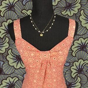 ❤️Cute Orange Loft TankTop With Funky Pattern❤️